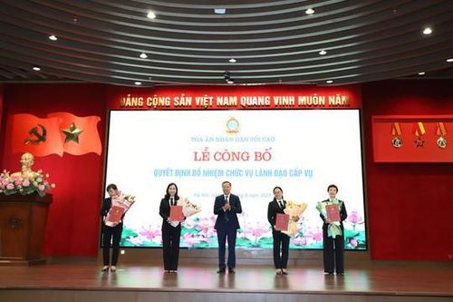 TANDTC trao quyết định bổ nhiệm lãnh đạo cấp Vụ