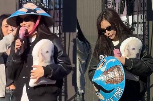 Jennie (BLACKPINK) thích thú đội nón lá 'See tình' ở Mỹ