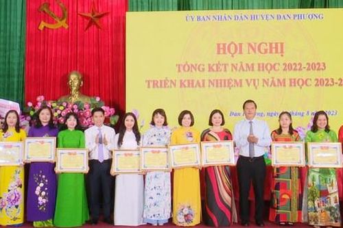 Huyện Đan Phượng dẫn đầu thành phố về tỷ lệ trường chuẩn quốc gia