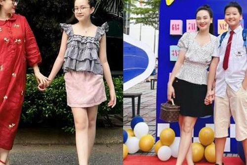 Chiều cao ở tuổi 12 của con gái BTV Hoài Anh, con trai Bảo Thanh