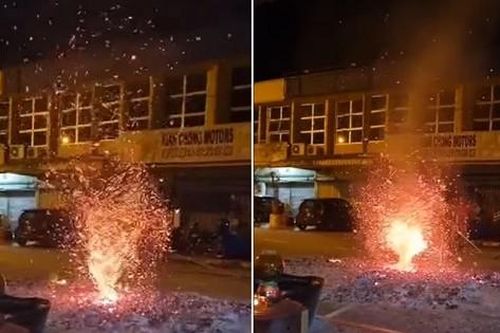 Tro đốt vàng mã bất ngờ cuộn thành lốc xoáy lấp lánh, có phải hiện tượng tâm linh bí ẩn?