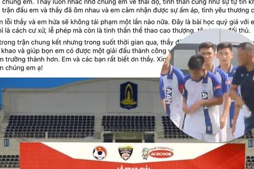 Cầu thủ U15 SLNA lên tiếng khi bị HLV trưởng đánh tại sân
