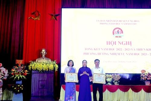 Ứng Hòa: Phấn đấu năm 2025, 100% trường công lập đạt chuẩn quốc gia
