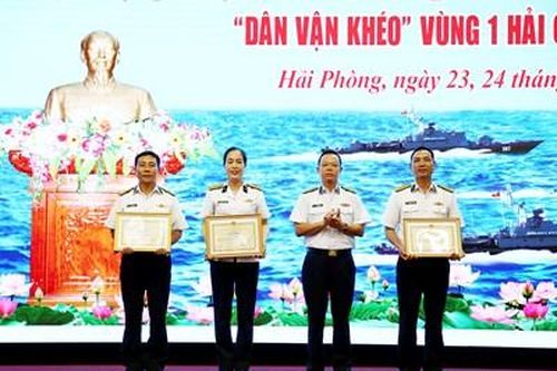 Vùng 1 Hải quân: Bế mạc và trao giải Hội thi 'Dân vận khéo'