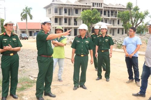 Bộ chỉ huy Quân sự tỉnh kiểm tra tiến độ xây dựng doanh trại các cơ quan, đơn vị