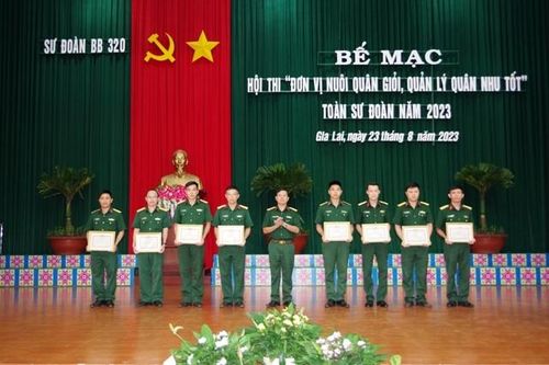 Sư đoàn 320 bế mạc hội thi 'Đơn vị nuôi quân giỏi, quản lý quân nhu tốt'