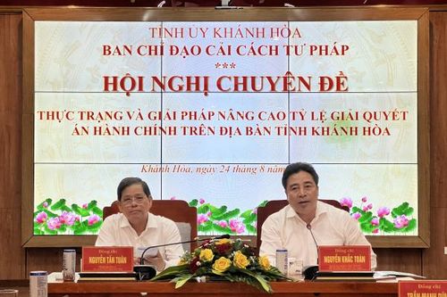 Bàn giải pháp nâng cao tỷ lệ giải quyết án hành chính trên địa bàn tỉnh