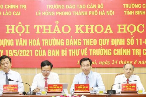 Hội thảo khoa học Xây dựng văn hóa trường Đảng theo Quy định số 11 của Ban Bí thư