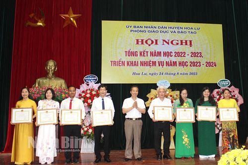 Ngành Giáo dục và Đào tạo Hoa Lư triển khai nhiệm vụ năm học 2023-2024