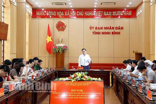 Hội nghị phân tích, đánh giá kết quả DTI tỉnh Ninh Bình năm 2022