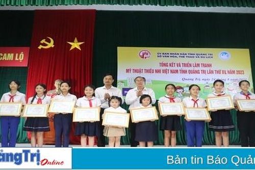 Tổng kết, trao Giải thưởng 'Mỹ thuật thiếu nhi Việt Nam' tỉnh Quảng Trị năm 2023