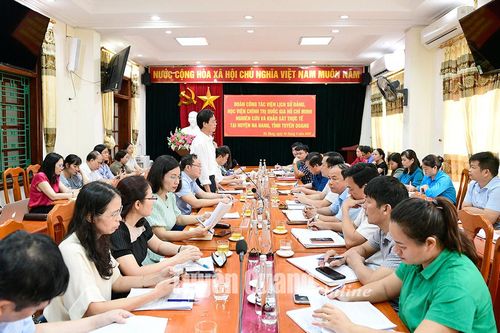 Đoàn công tác Viện Lịch sử Đảng khảo sát thực tế tại Na Hang