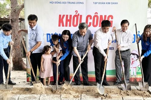 Hội đồng Đội Trung ương hỗ trợ xây dựng nhà Khăn quàng đỏ tại Phú Vang