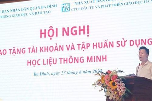 Phòng GD&ĐT Ba Đình thúc đẩy chuyển đổi số trong giáo dục với giải pháp Học liệu thông minh