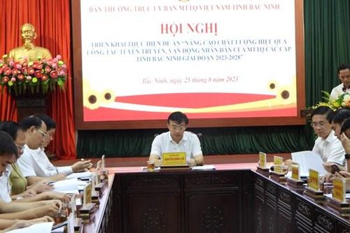 Bắc Ninh triển khai Đề án Nâng cao hiệu quả công tác tuyên truyền, vận động của MTTQ trong tình hình mới