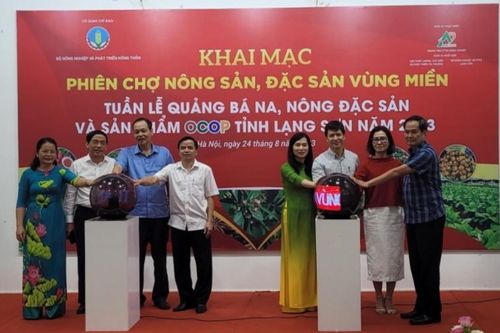 Phiên chợ đặc sản vùng miền và Tuần lễ quảng bá na Lạng Sơn tại Hà Nội