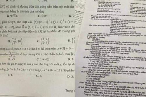 Xem xét khởi tố 2 thí sinh làm lộ đề thi tốt nghiệp