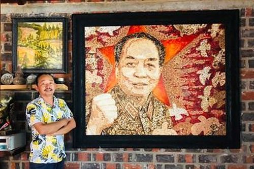 Họa sĩ Nguyễn Quốc Vượng và tác phẩm nghệ thuật 'Vị tướng vì hòa bình'
