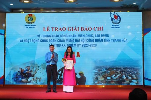 Thanh Hóa: Trao Giải báo chí về phong trào công nhân, viên chức, lao động