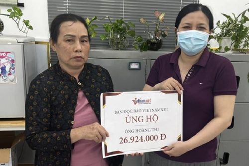 Trao gần 27 triệu đồng đến ông Hoàng Thi