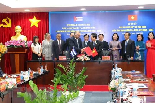 Bình Dương và Artemisa tăng cường hợp tác, đồng hành cùng phát triển