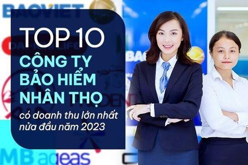 TOP 10 công ty bảo hiểm nhân thọ có doanh thu lớn nhất nửa đầu năm 2023