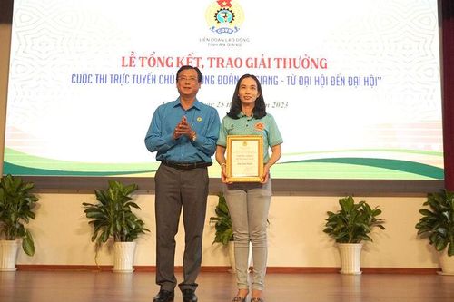 Trao giải 2 cuộc thi chào mừng Đại hội Công đoàn XI tỉnh An Giang