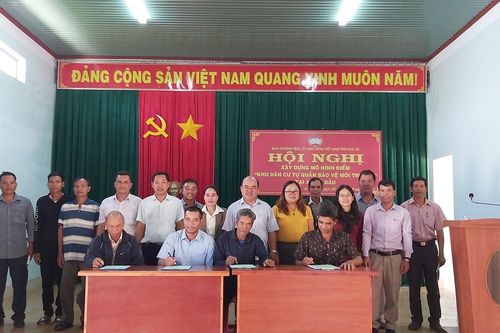 Ra mắt mô hình điểm 'Khu dân cư tự quản bảo vệ môi trường' tại xã Hà Bầu