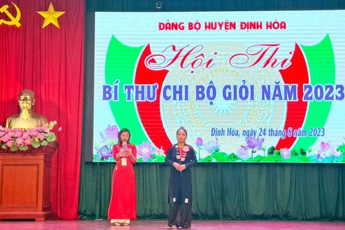 Định Hóa: Tổ chức Hội thi Bí thư chi bộ giỏi năm 2023