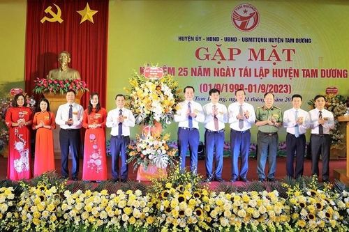 Vĩnh Phúc: Kỷ niệm 25 năm ngày tái lập huyện Tam Dương