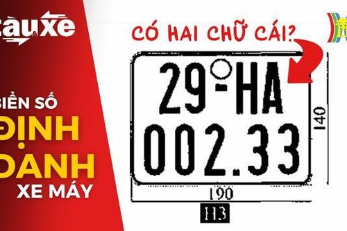 Biển số định danh xe máy sẽ có hai chữ cái
