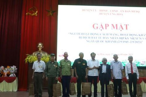 Ứng Hòa gặp mặt người hoạt động cách mạng, kháng chiến bị địch bắt tù đày
