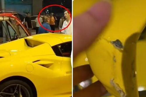 Cụ ông va phải siêu xe Ferrari 15 tỷ gây trầy xước, tài xế đòi đền bù số tiền khó tin