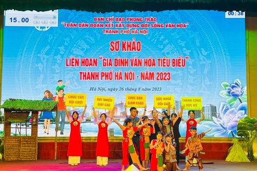 6/17 huyện vào Chung khảo Liên hoan 'Gia đình văn hóa tiêu biểu'