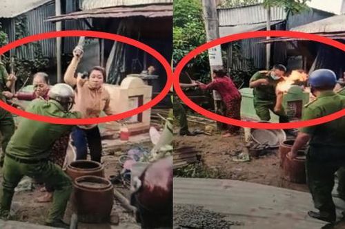 Tạm giữ hình sự 02 đối tượng ngăn cản thi công vụ cầu Kênh 12 và tấn công lực lượng Công an