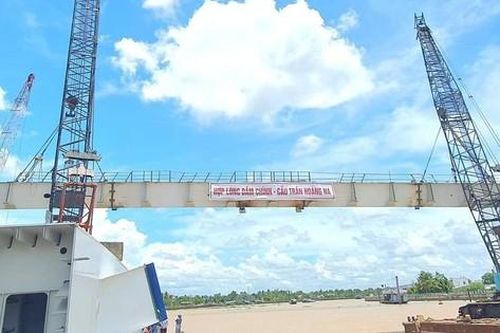 Cận cảnh hợp long cầu gần 800 tỷ bắc qua sông Cần Thơ
