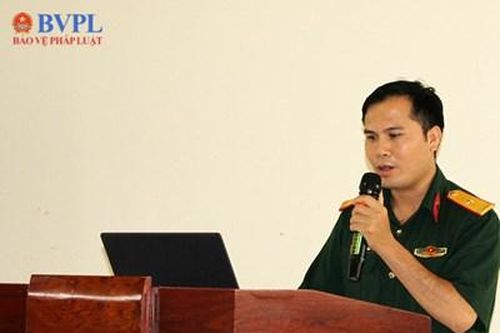 VKSQS khu vực 23 tuyên truyền, phổ biến, giáo dục pháp luật cho cán bộ chiến sĩ