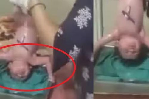 Em bé sơ sinh gây sốt mạng xã hội với khả năng kỳ diệu, song đoạn clip còn gây tranh cãi vì 1 lý do
