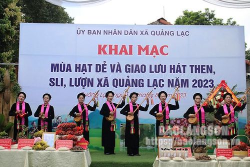 Khai mạc Mùa hạt dẻ và giao lưu hát Then, Sli, Lượn Xã Quảng Lạc năm 2023