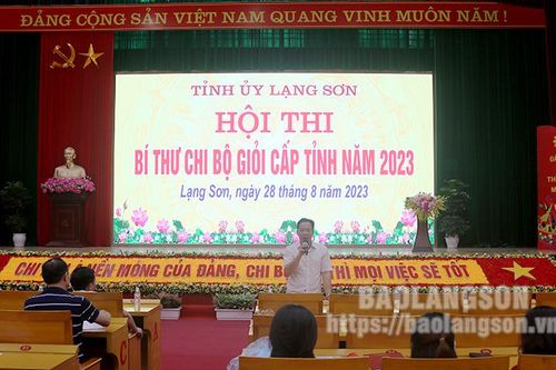Tổng duyệt hội thi Bí thư chi bộ giỏi cấp tỉnh