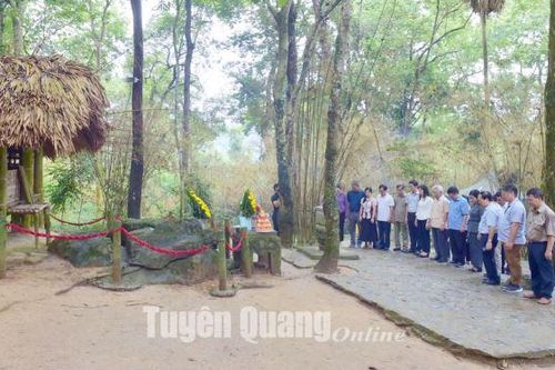 Đoàn công tác của Hội đồng Lý luận Trung ương về nguồn tại Tân Trào