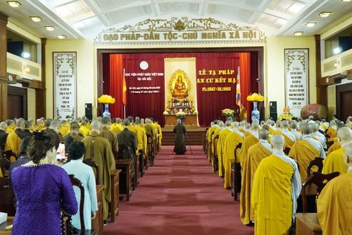 Học viện Phật giáo VN tại Hà Nội tổ chức lễ tạ pháp khóa An cư kiết hạ Phật lịch 2567