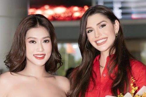 Hoa hậu Thiên Ân hội ngộ đương kim Miss Grand International Isabella Menin