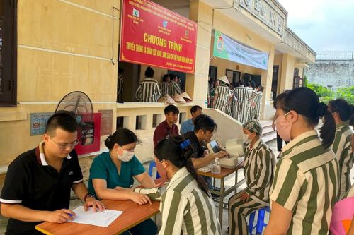 Truyền thông và khám sức khỏe cho 600 phạm nhân nữ