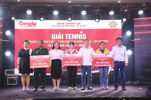 Giải Tennis tranh cúp 'Báo Công lý khu vực Nam miền Trung - Tây Nguyên' kết thúc thành công