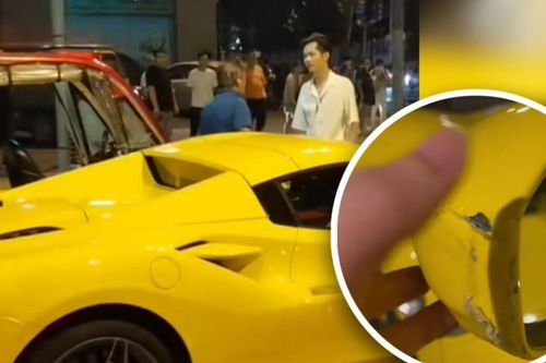 Xe 3 bánh làm xước siêu xe Ferrari, chủ xe chỉ đòi đền bù khoản tiền cực nhỏ