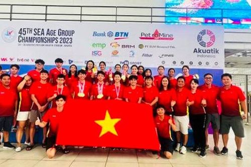 Việt Nam nhất toàn đoàn tại giải bơi các nhóm tuổi Đông Nam Á