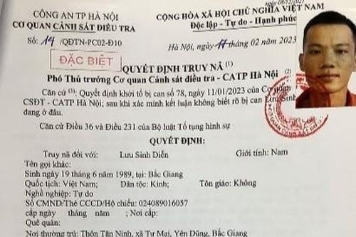 Truy nã đối tượng Lưu Sinh Diễn