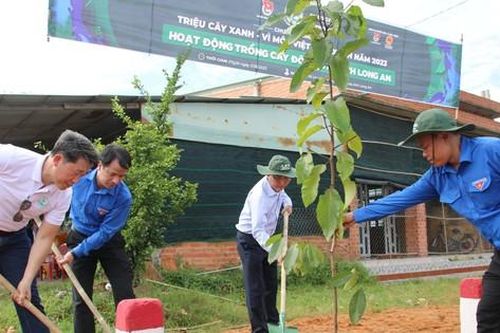 Tuổi trẻ Long An ra quân trồng mới 6.000 cây xanh đô thị