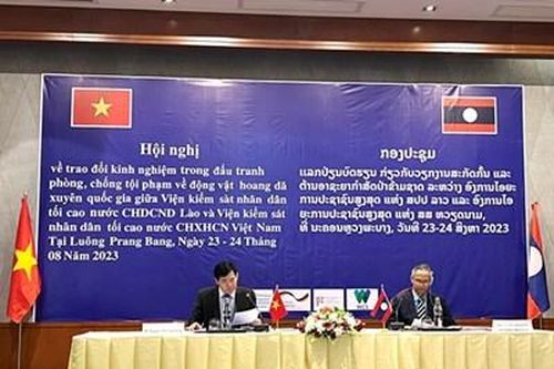VKSND tối cao Lào và VKSND tối cao Việt Nam hợp tác phòng chống tội phạm về động vật hoang dã